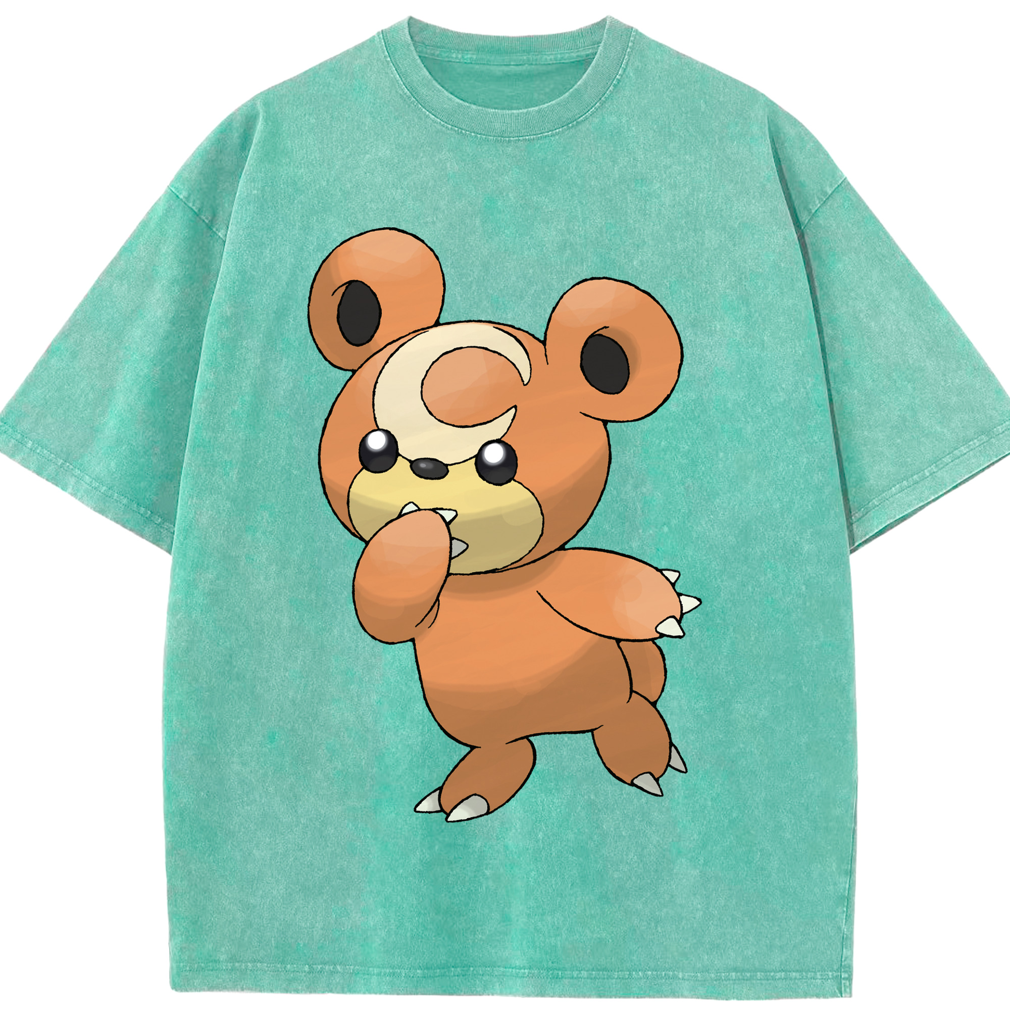 （画像用） ポケットモンスター Pokémon 綿100% ヴィンテージ風 半袖Tシャツ（フロントプリント）